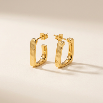 Gold earrings hero product photo
