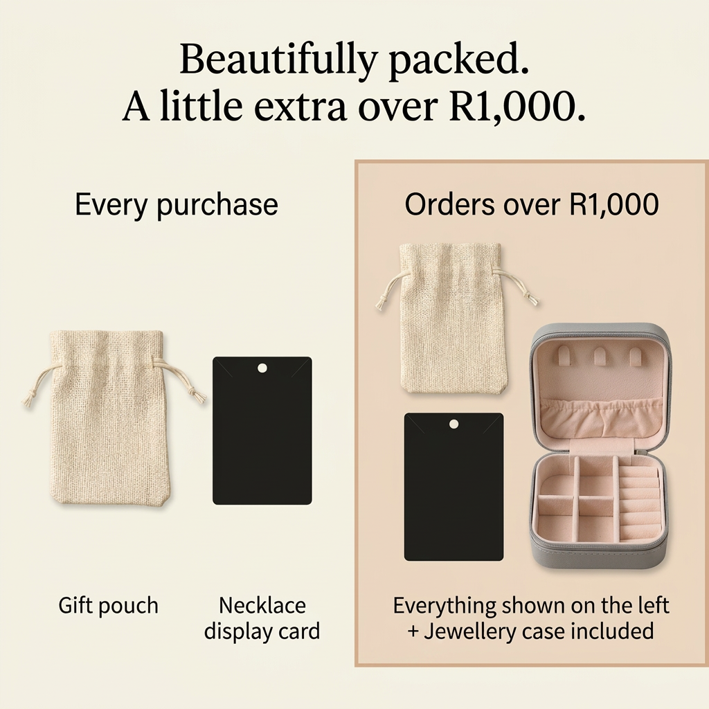 Packaging banner with a complete border and no pouch-colour disclaimer