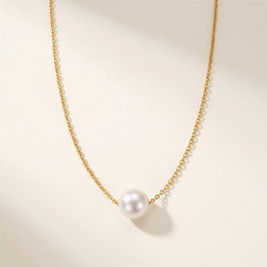 Single-pearl necklace main product photo